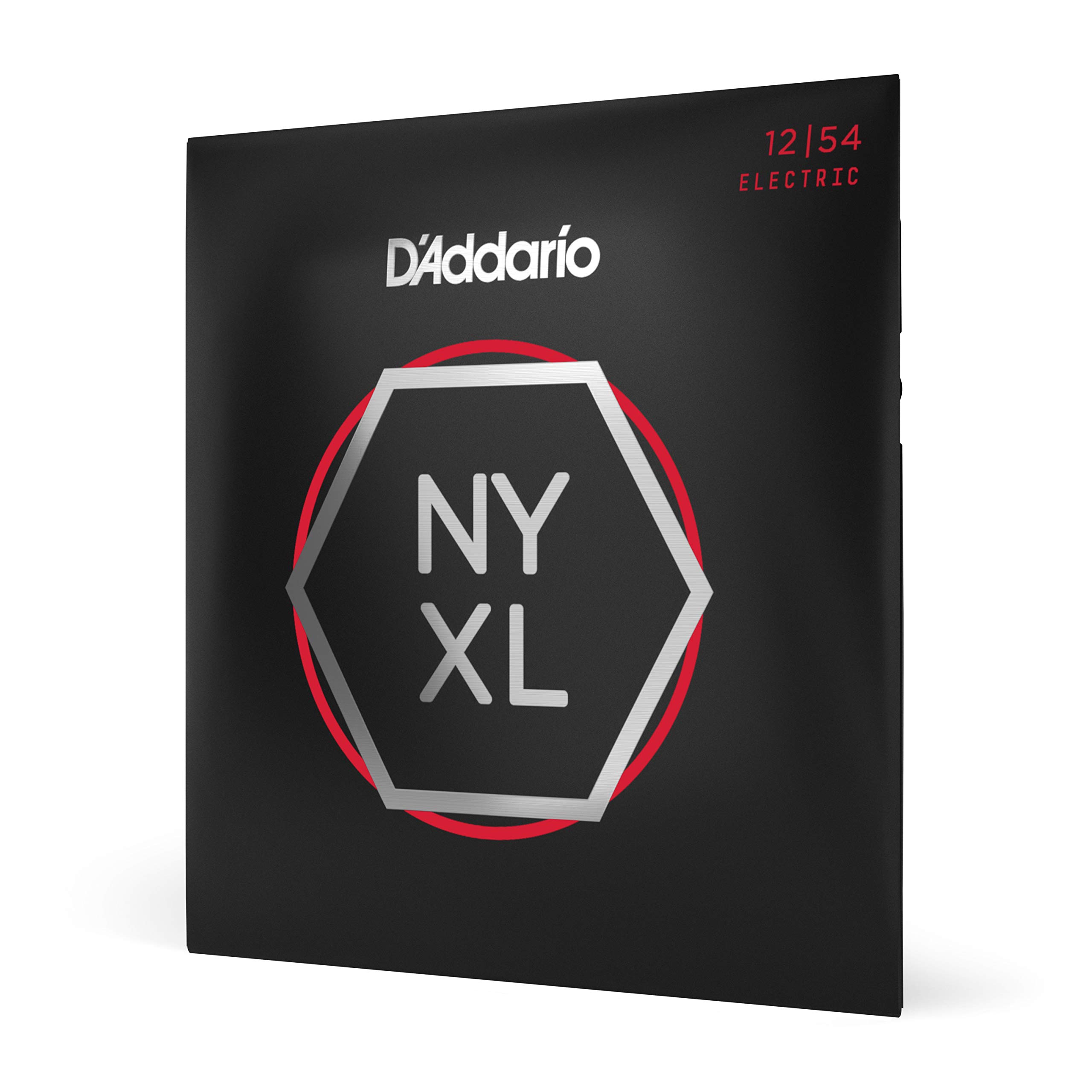 D'Addario NYXL1254 Electric Guitar Strings 12-54 Heavy - Unrivaled Strength & Tuning Stability with Enhanced Mid-Range Tone - Premium 6 String Guitar Accessories for Rock, Metal & Stage Performance