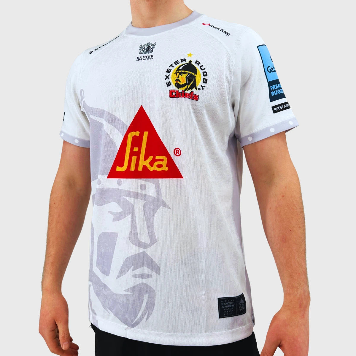Exeter Chiefs Men's Away Replica Rugby Jersey 2024/25 - Authentic Samurai Design for Rugby Fans & Sports Enthusiasts - Perfect for Match Days, Training & Casual Wear