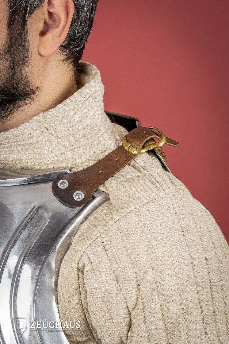 15th Century German Cuirass - 1.2mm Polished Steel Armor for Medieval Reenactment & LARP Battles