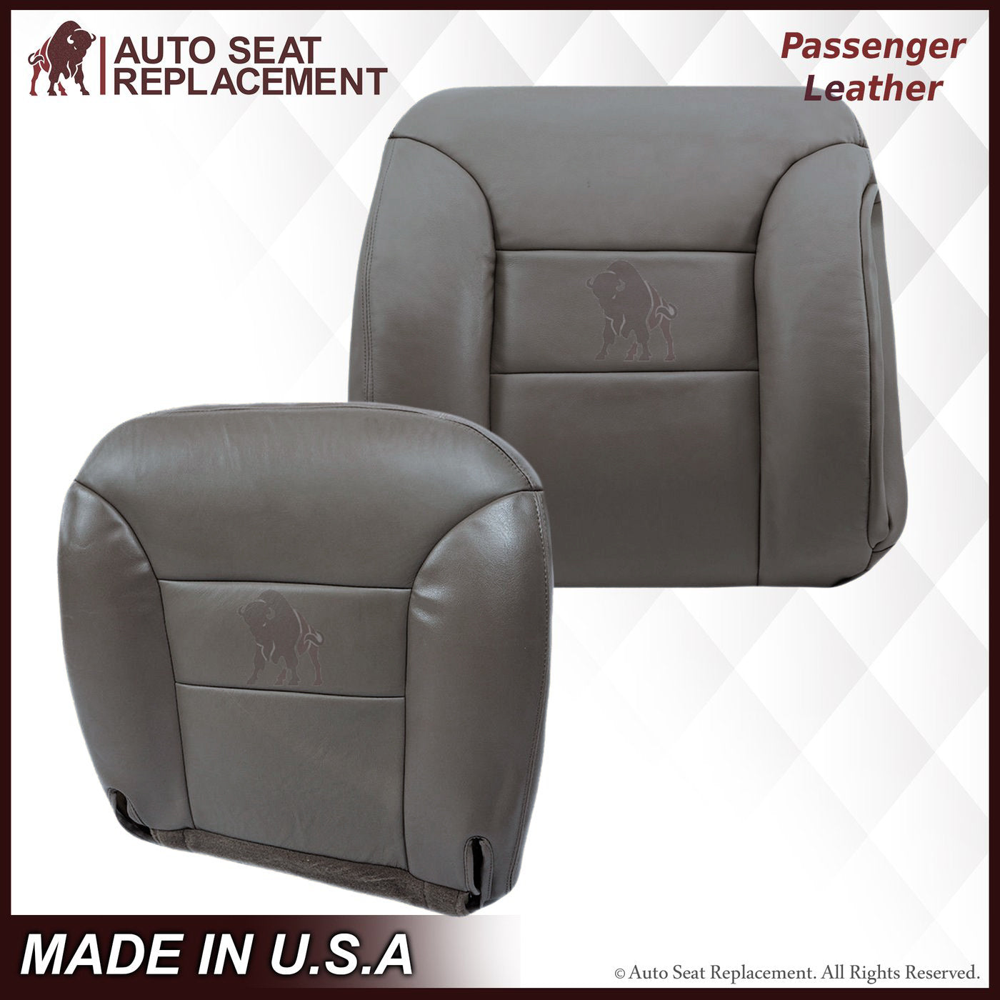 1995-1999 Chevy Tahoe Suburban Silverado Custom Fit Seat Covers - Premium Gray Car Seat Protectors for Trucks & SUVs | Perfect for Road Trips, Camping & Daily Commutes