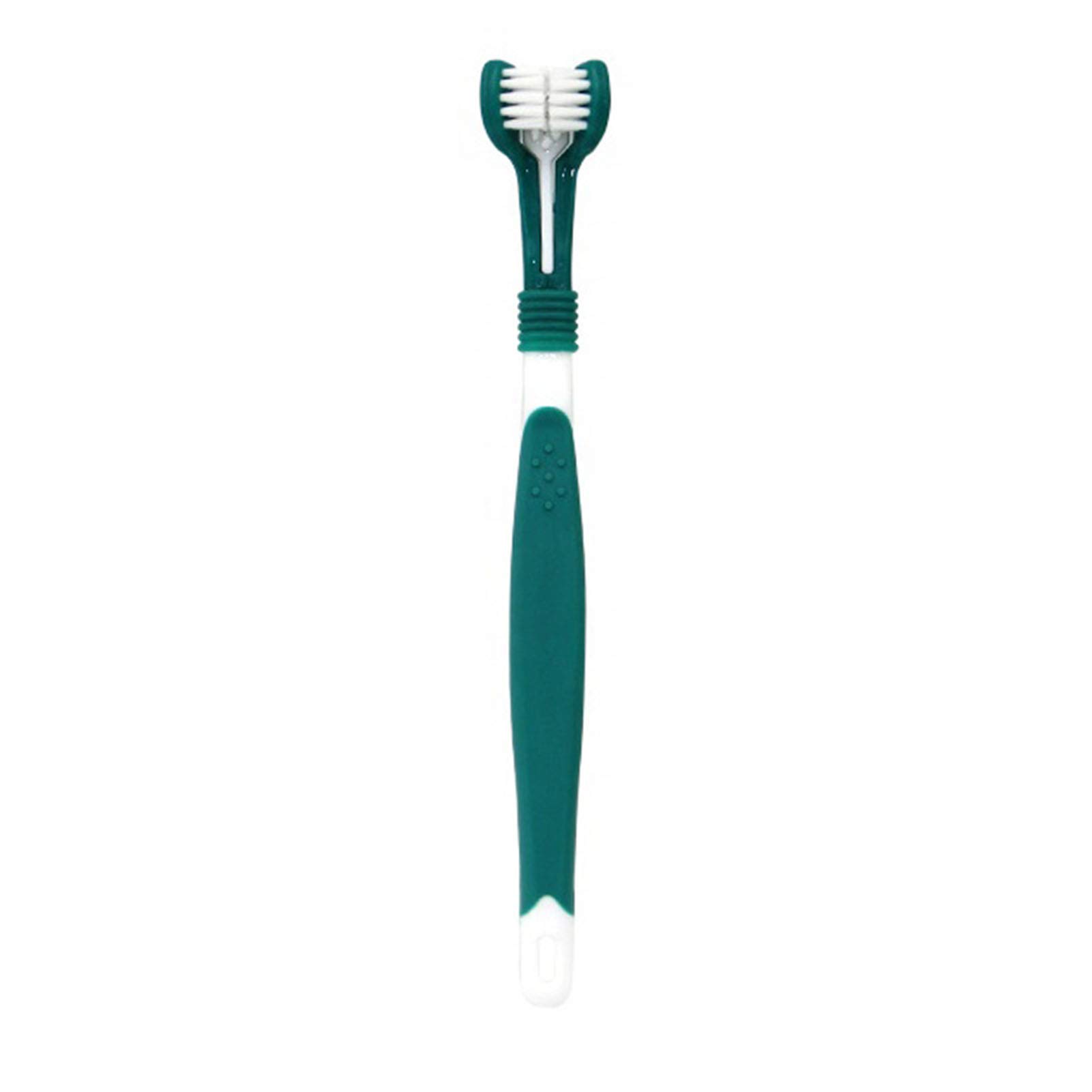 Meideli 360 Degree Dog Toothbrush - 3-in-1 Dental Care Tool for Cleaning Dog Teeth & Freshening Breath - Perfect for Small, Medium & Large Dogs - At-Home Pet Dental Care Essential