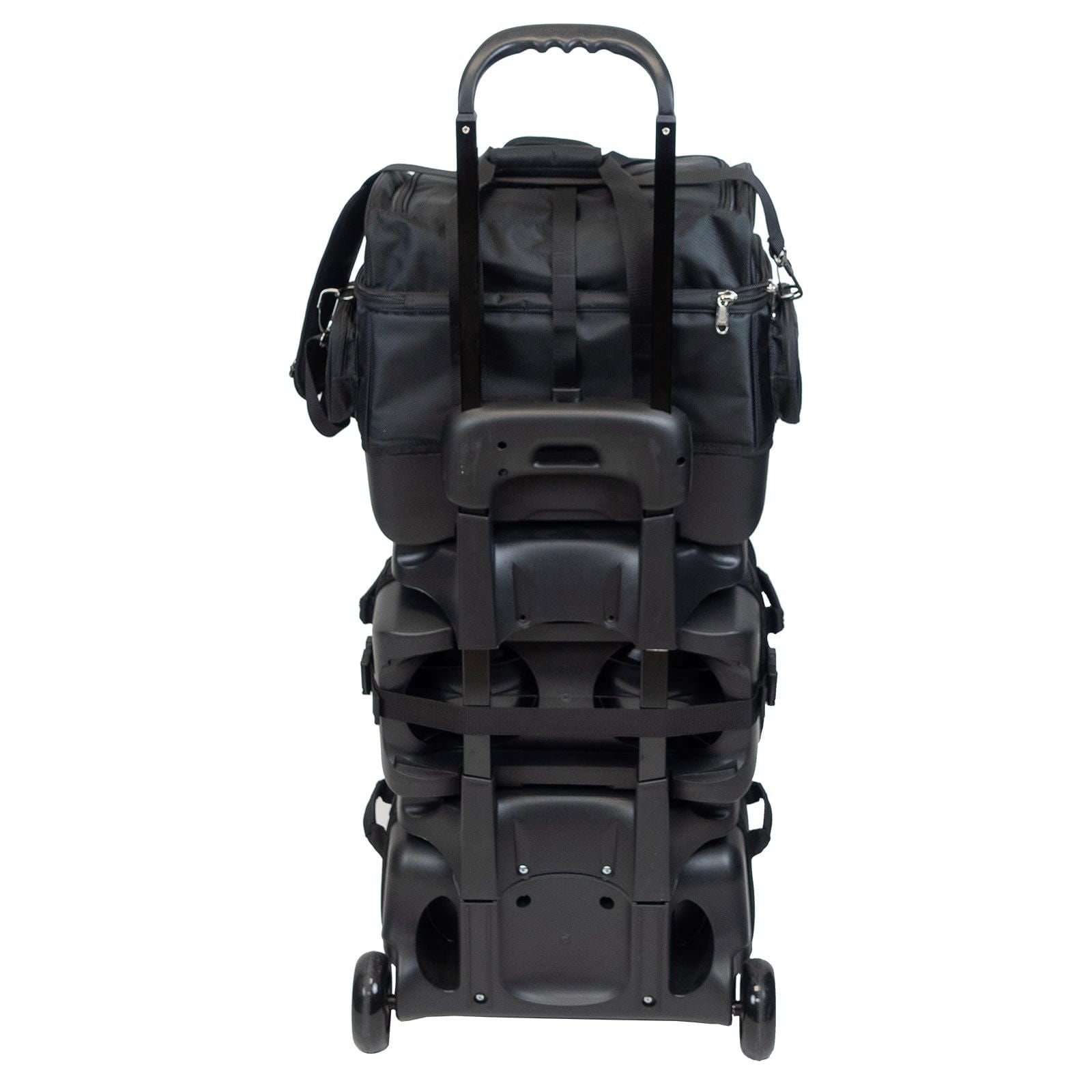 KR Strikeforce Diamond 6 Ball Roller Black Bowling Bag - Premium Bowling Equipment for Tournaments & League Play - Perfect for Pro Bowlers & Enthusiasts
