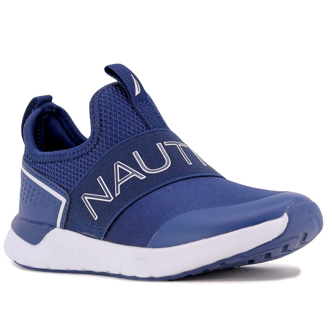 Nautica Kids Boys Youth Athletic Fashion Sneakers - Slip On Running Shoes for Little & Big Kids - Comfortable Casual Wear for School, Play & Sports
