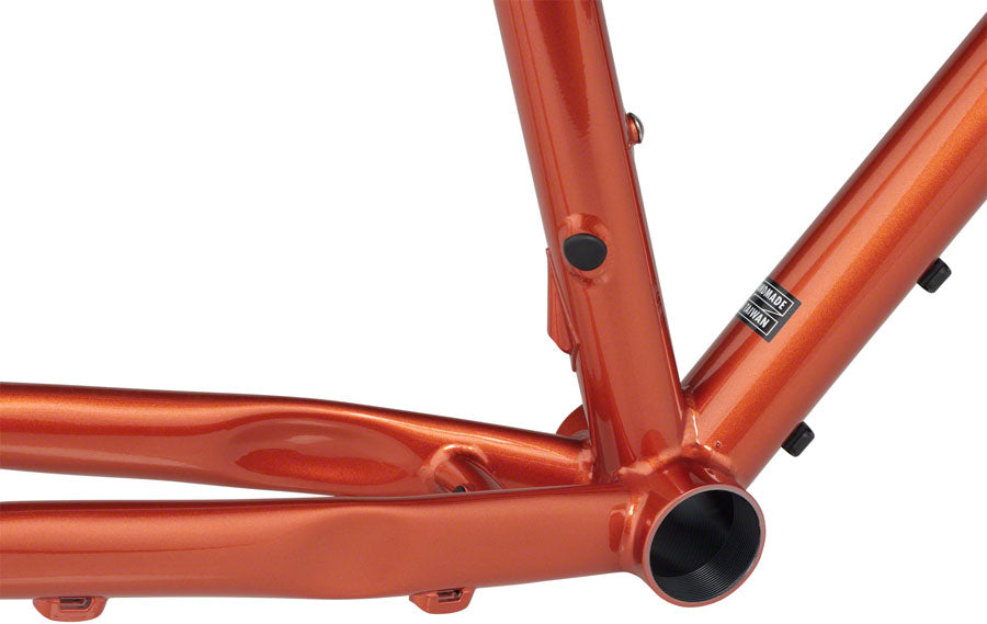 All City Cosmic Stallion Steel Bike Frameset - 650b/700c, Toasted Marshmallow Color, 58cm - Perfect for Gravel Riding, Commuting & Adventure Cycling
