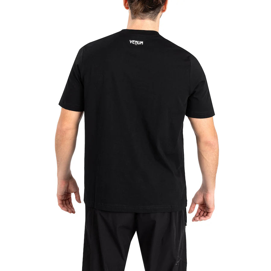 VENUM UFC Classic Black/Red MMA Training Shirt - Lightweight & Breathable for Fighters & Fitness Enthusiasts - Perfect for MMA Training, Gym Workouts & Casual Wear