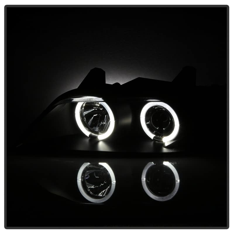 Spyder Auto 5009081 LED Halo Projector Headlights - Black/Clear - High-Performance Lighting for Night Driving & Off-Road Adventures