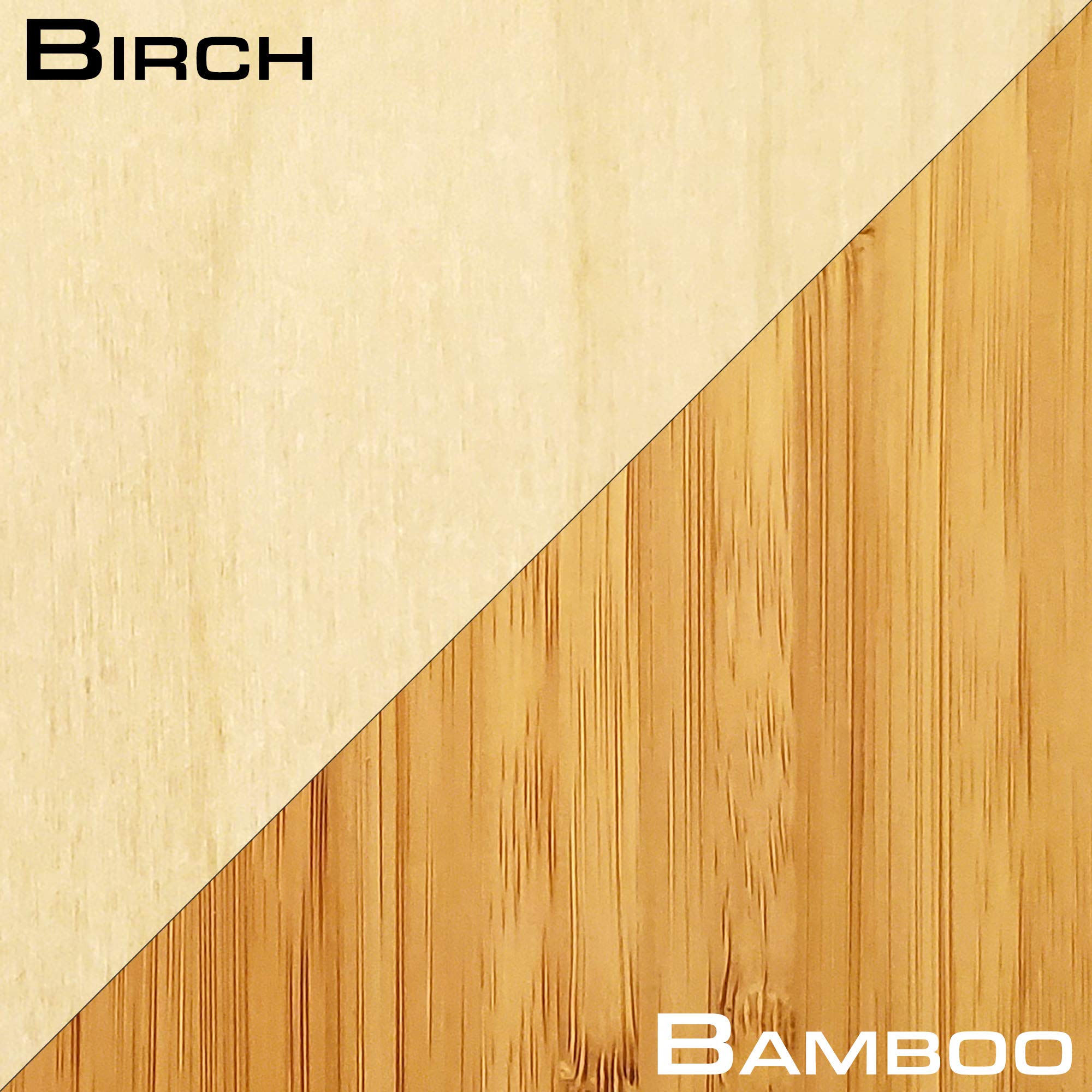 Premium Bamboo or Birch Wood Kayak & SUP Storage Rack - Heavy Duty Paddleboard Holder for 1 Kayak or Stand Up Paddle Board - Space Saving Wall Mount Design for Garage, Backyard or Beach House Storage