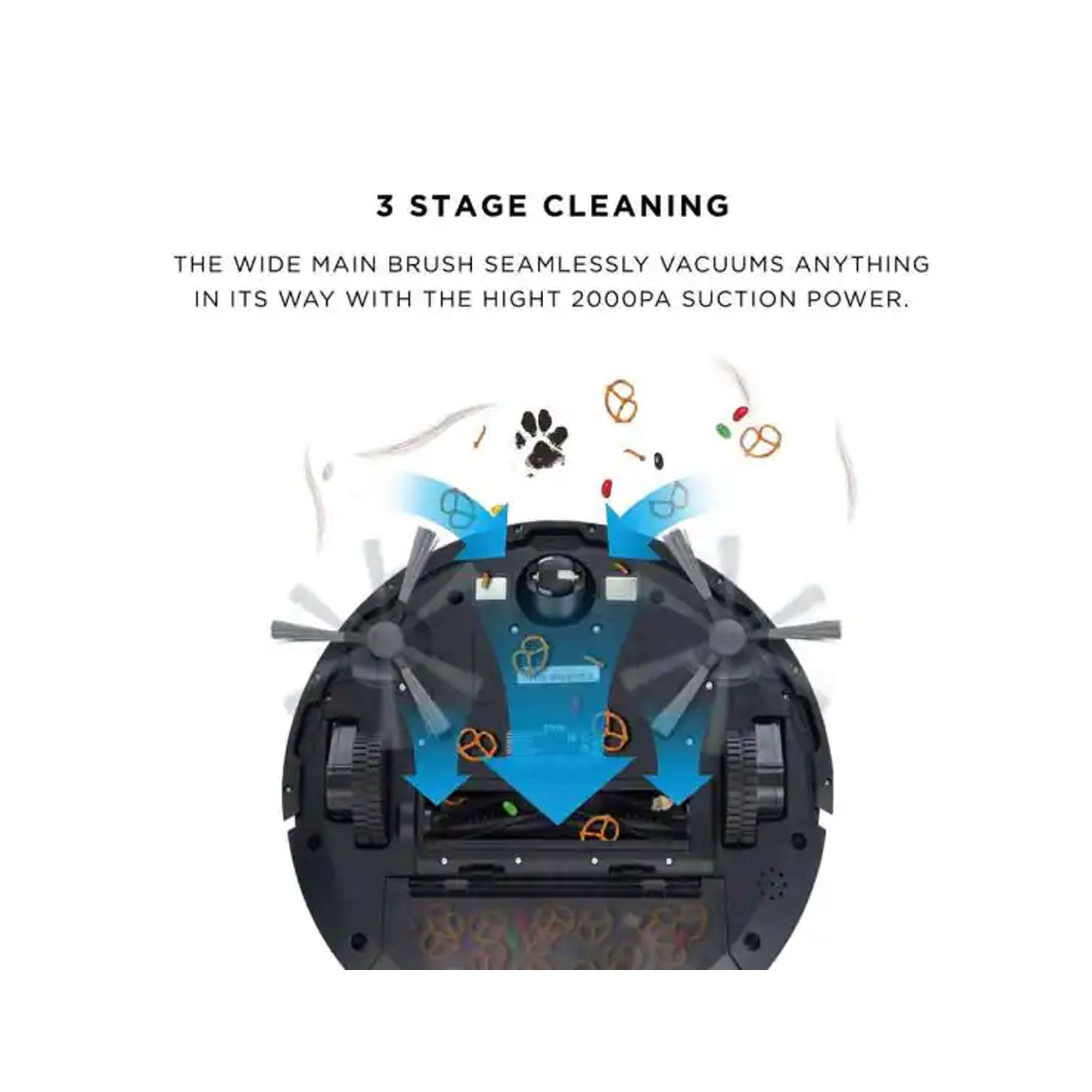 AutoVac Eclipse Smart Robot Vacuum and Mop with WiFi, Mapping & Self-Charging - Perfect for Hardwood Floors, Carpets & Pet Hair Cleaning