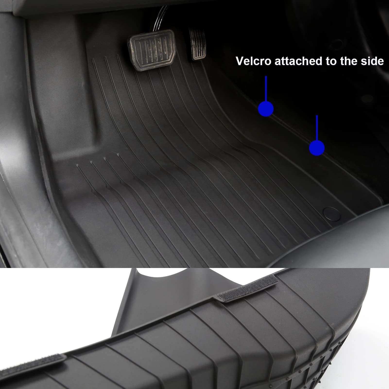Premium All-Weather Waterproof Floor Liners for Tesla Model 3 (2021-2023) - Anti-Slip Car Mats Interior Accessories | Perfect for Daily Commute, Road Trips & Winter Protection