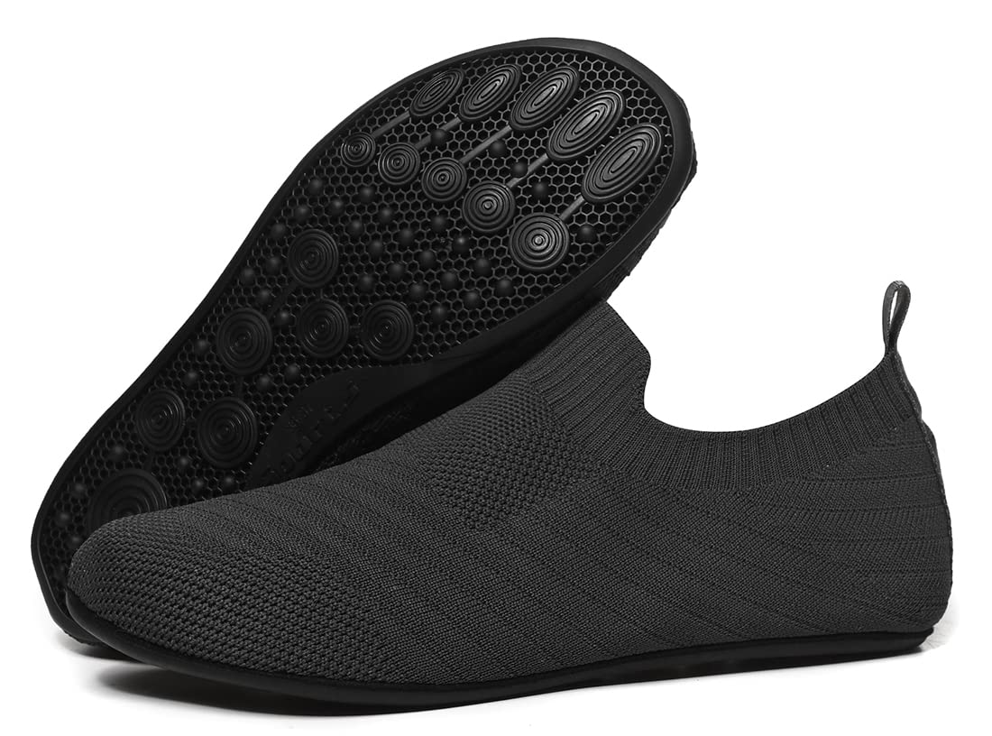 SLIPVEL Lightweight Non-Slip House Slippers for Women & Men - Comfortable Indoor Home Shoes for Yoga, Lounge & Relaxation