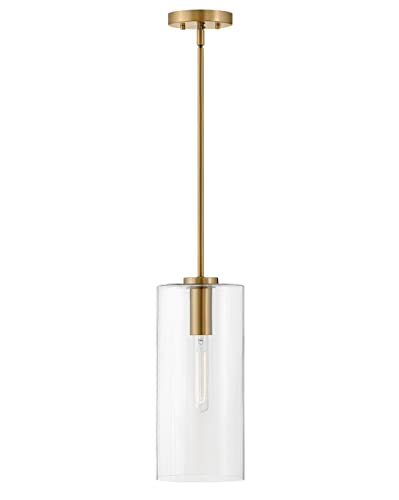 Lacquered Brass with Clear Glass