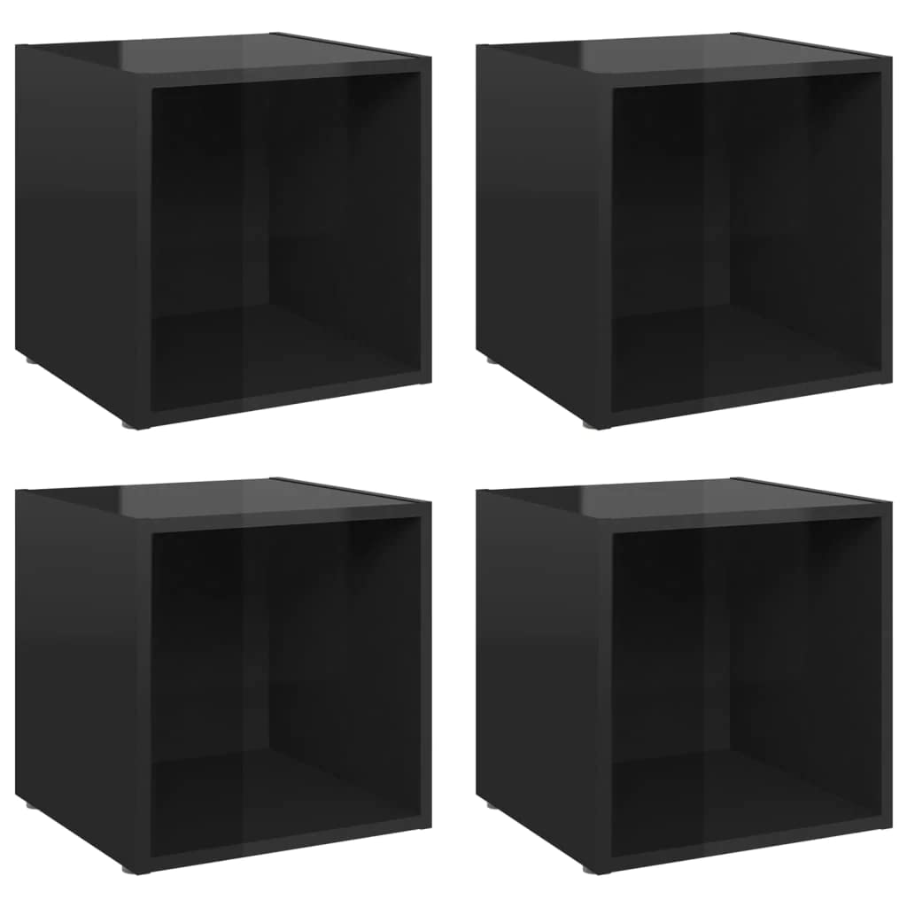 1/2/4x TV Stand Cabinet - Chipboard Entertainment Center with Storage Shelf for Living Room, Bedroom, Home Theater - Multiple Color Options