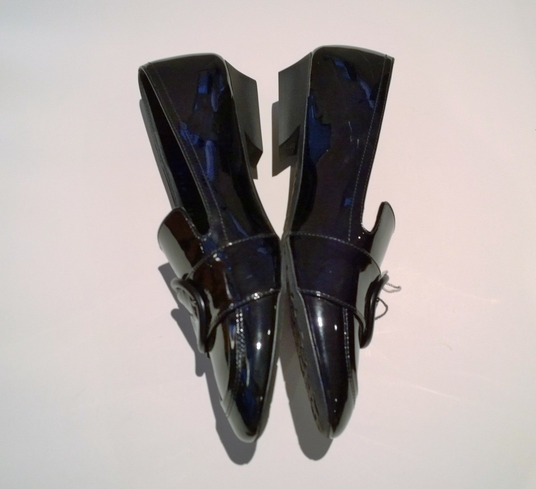 Ferragamo Bonnie Black Patent Leather Loafers with Buckle Detail - Women's Classic Flat Shoes for Work, Office & Casual Wear