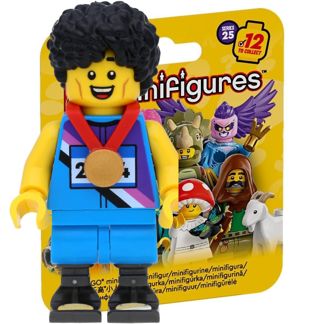 71045 LEGO Minifigures Series 25 Collectible Sprinter Runner Toy Figure - Perfect for LEGO Fans, Collectors & Display Cases