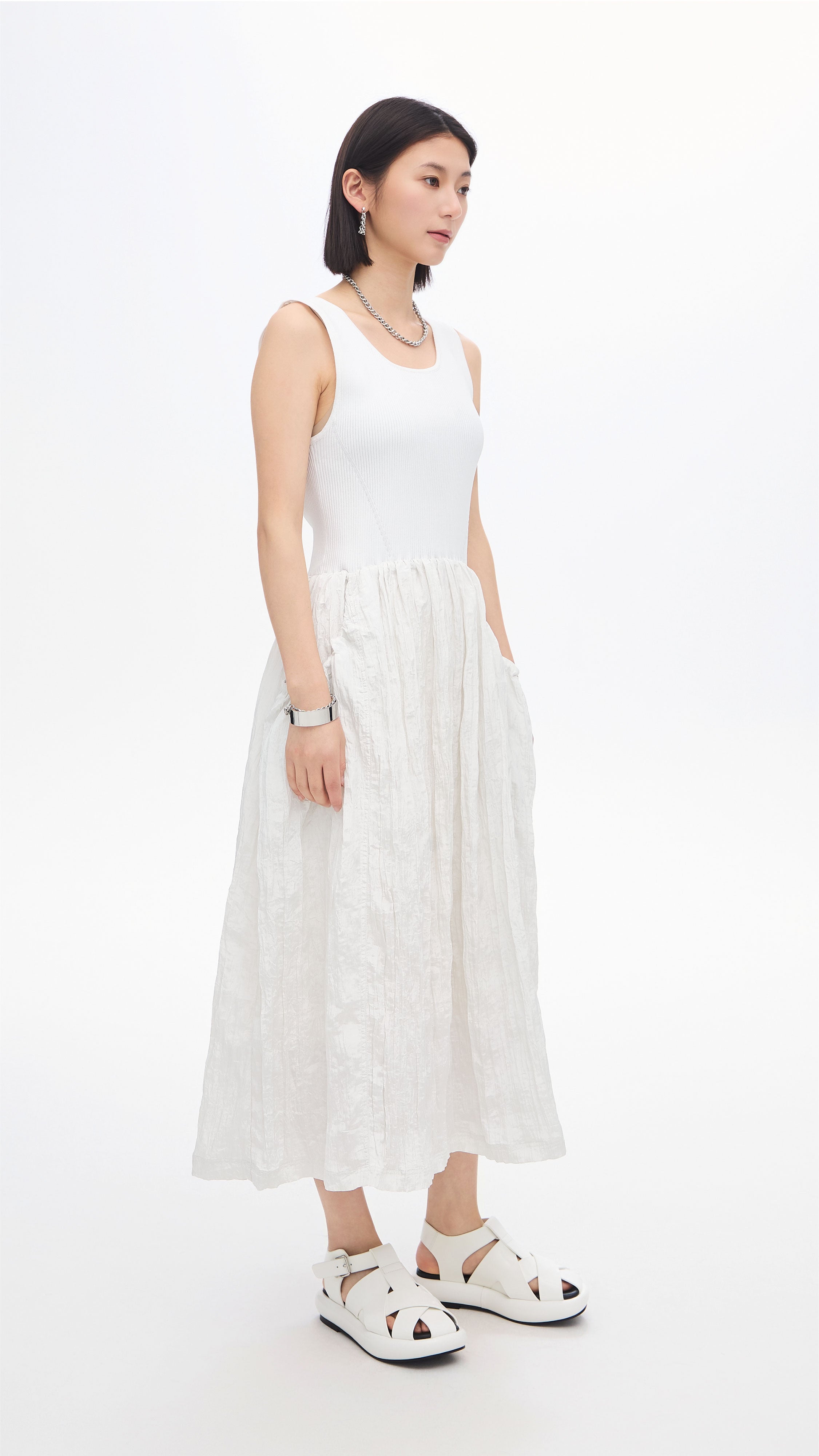 Stylish Nylon Patch Knit Dress for Women - Trendy Casual & Party Wear - Perfect for Office, Date Night & Special Occasions