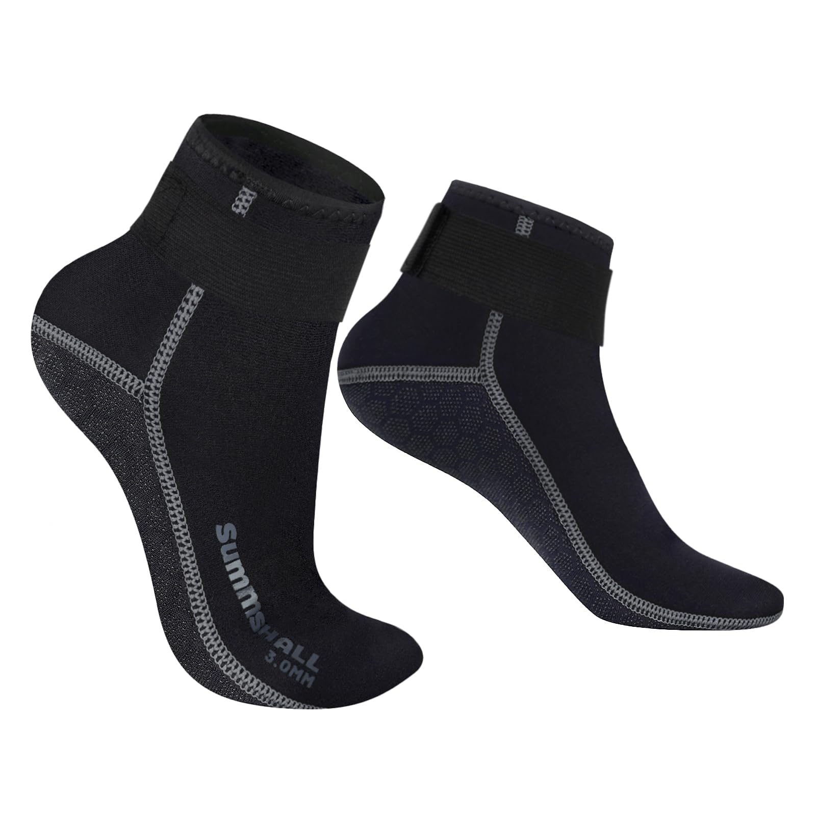 3mm Neoprene Wetsuit Socks - Anti-Slip Thermal Diving Socks for Swimming, Surfing & Water Sports - Keep Feet Warm in Cold Water - Perfect for Scuba Diving, Snorkeling & Beach Activities