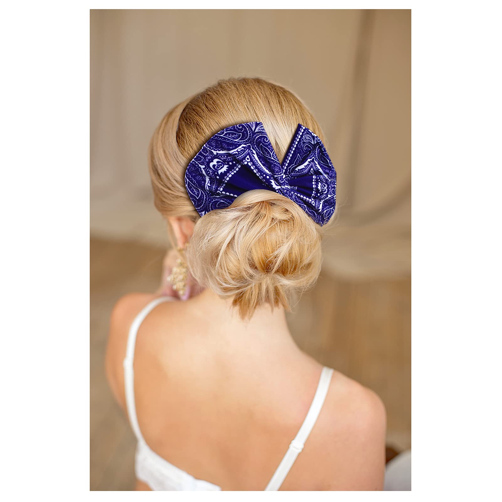 Lasnten 4-Piece Hair Bun Maker Set – Elastic Twist Bun & French Twist Donut Former – Classy Cloth Hair Accessories for Women | Perfect for Updos, Weddings, Work & Everyday Hairstyles