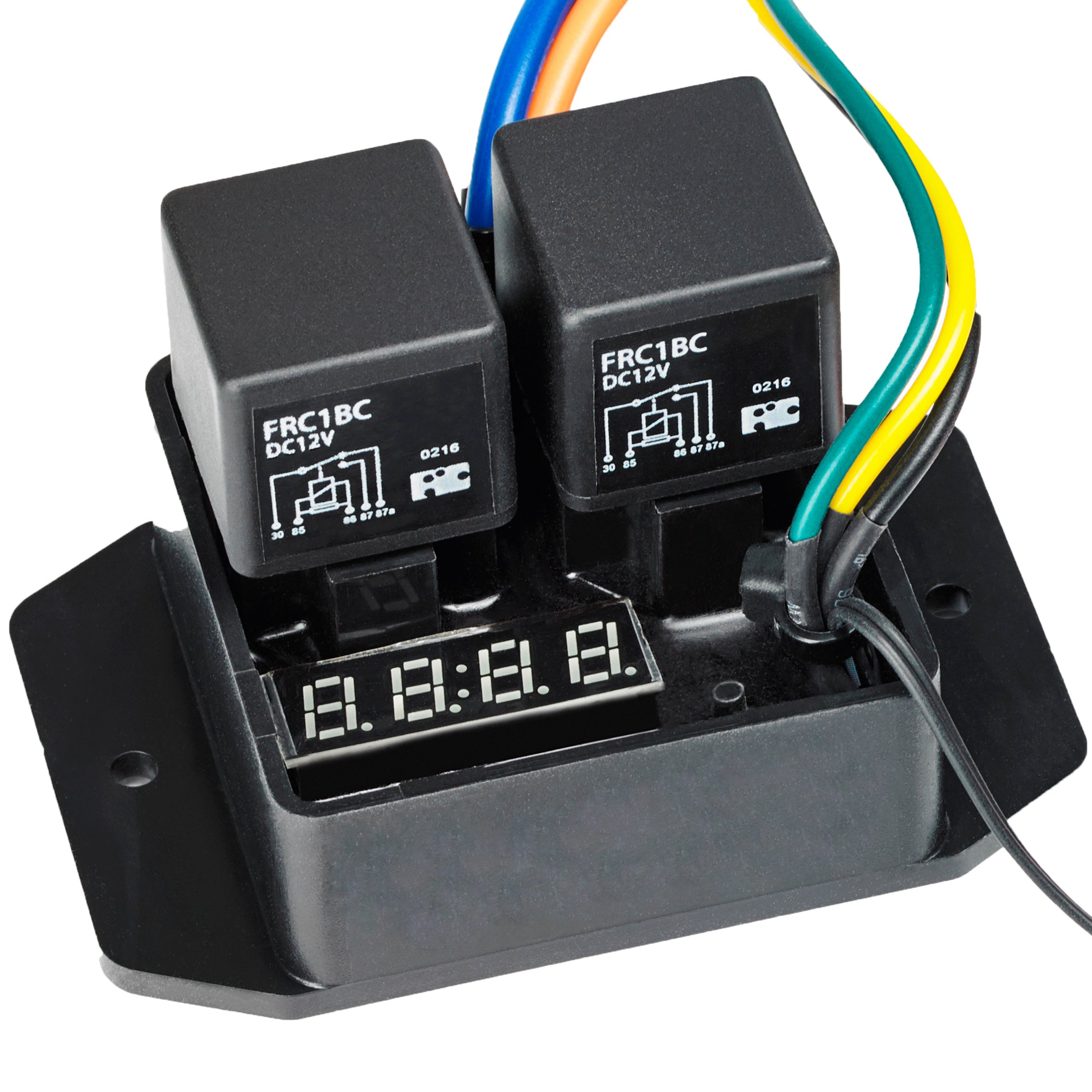 14-15 Inch 130W Electric Cooling Fan with Digital Adjustable Thermostat Temperature Control Switch Wiring Kit - Perfect for Car Radiator, PC Cooling & Home Appliance Repair