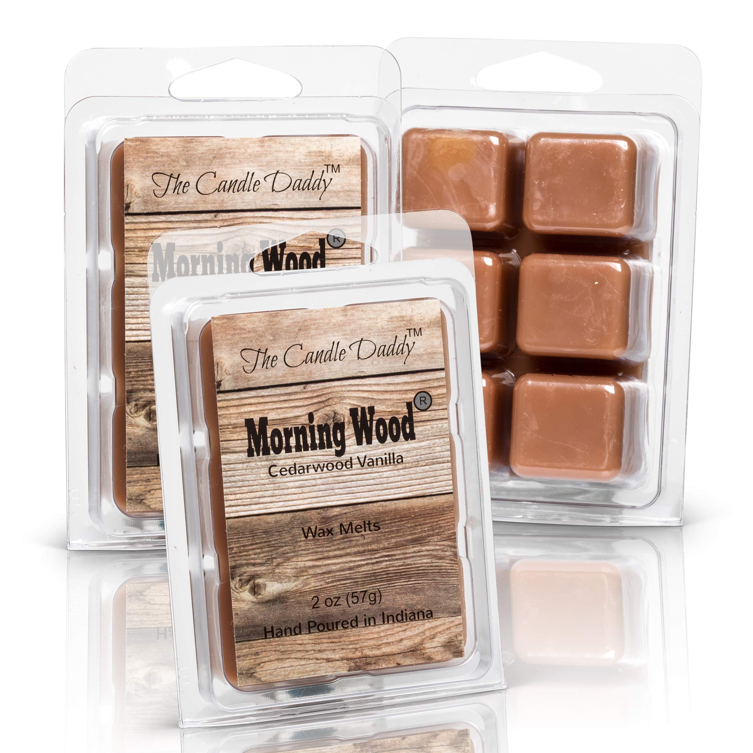 Premium Cedarwood Vanilla Scented Candles & Wax Melts Set - 2 x 6 oz Soy Candles + 3 x 2 oz Wax Melts - Aromatherapy for Relaxation, Home Decor & Romantic Ambiance