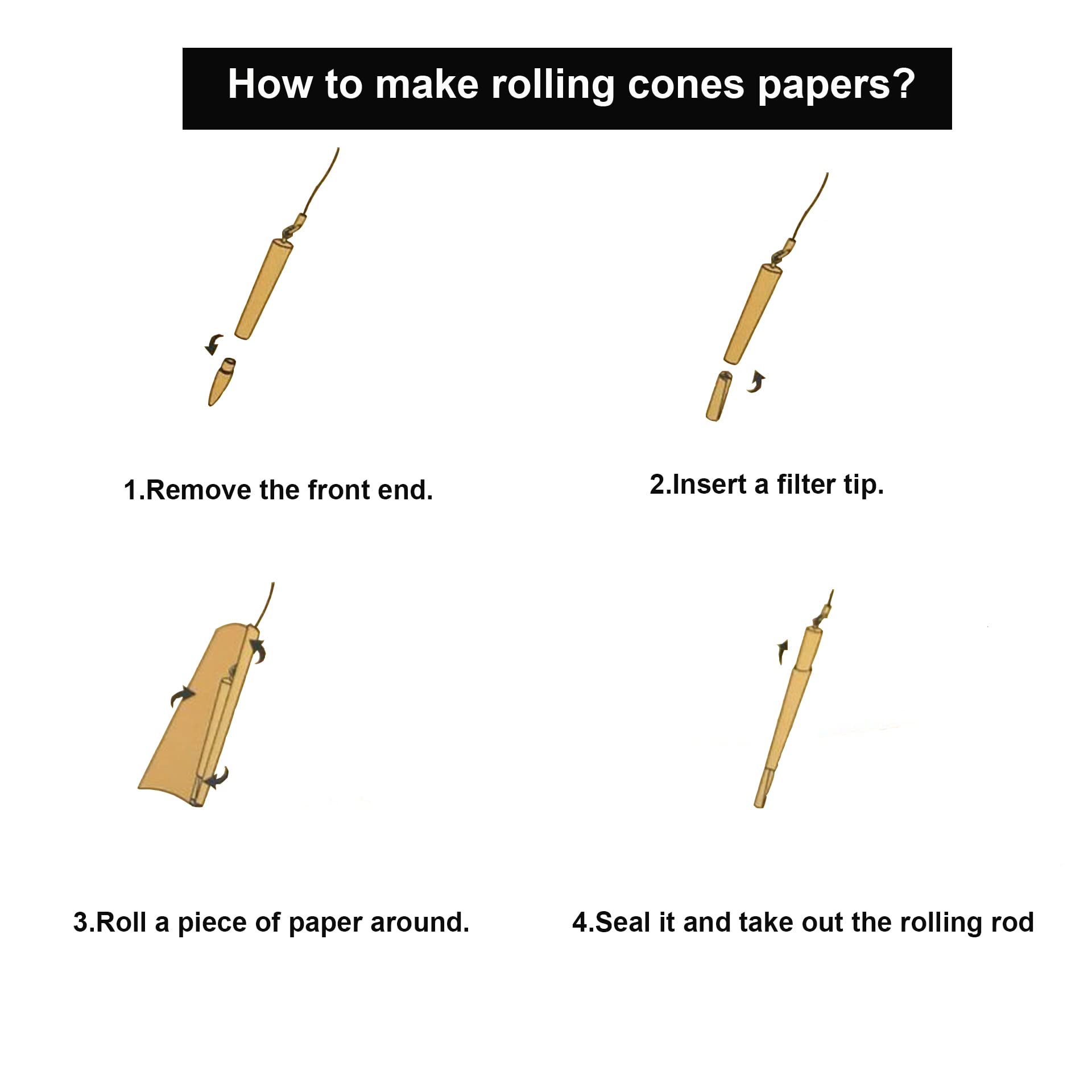 VOVCIG Pre Rolled Cones Maker - Cigarette Rolling Machine with Cone Roller for Perfect DIY Cigarettes | Ideal for Home Use, Parties & Travel