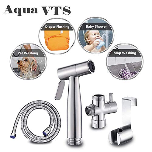 Portable Bidet Sprayer for Toilet - Shattaf with T-Adapter for Easy Installation | Perfect for Bathroom Hygiene, Travel & Postpartum Care
