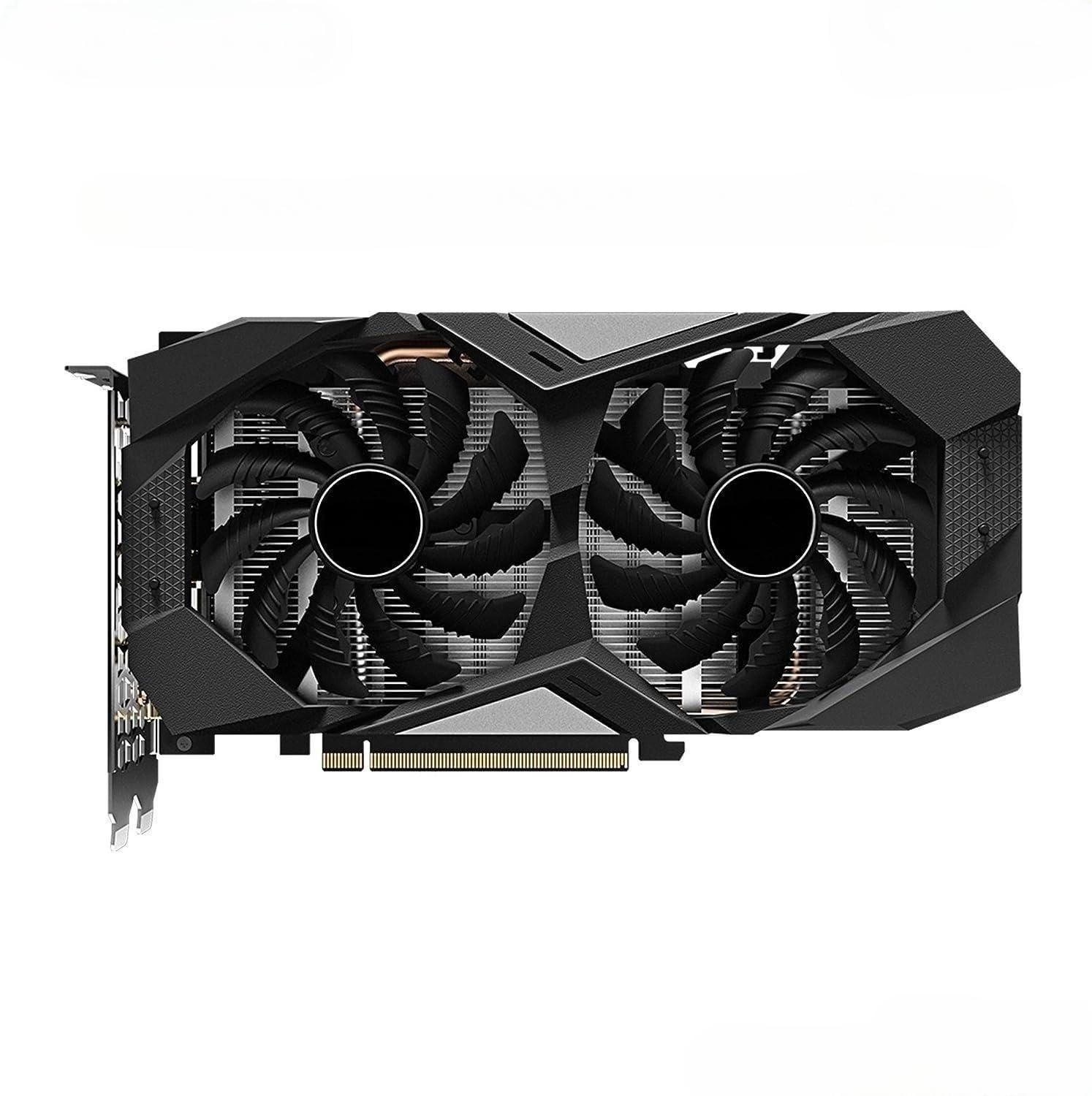XUANMO NVIDIA GeForce GTX 1660 Ti 1660 Super 6GB GDDR6 192-Bit Gaming Graphics Card with Dual Fan & HDR Technology - High Performance GPU for PC Gaming, Video Editing, and 4K Streaming