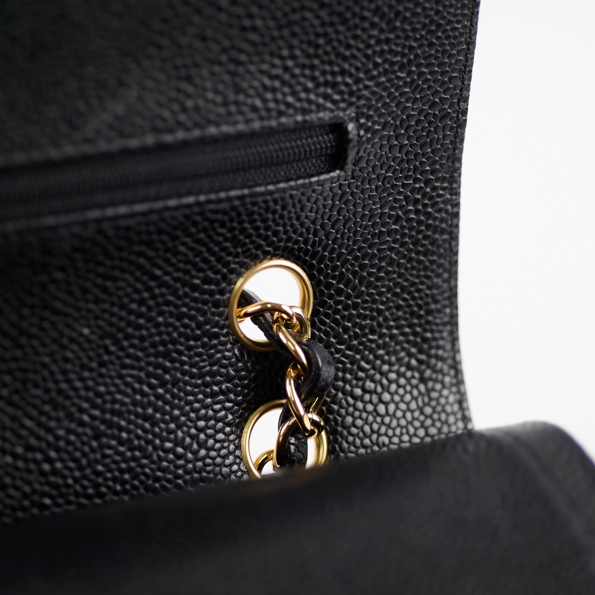 Chanel Medium/Large Classic Double Flap Bag in Black Caviar Leather 2021 Collection - Luxury Handbag for Women, Perfect for Work, Evening Events & Special Occasions