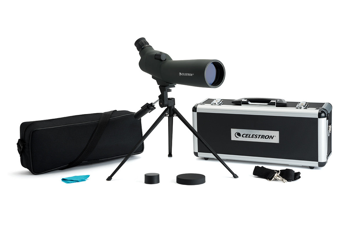 UpClose 20-60x60mm Angled Zoom Spotting Scope for Bird Watching, Hunting & Outdoor Adventures - Compact & High Magnification for Clear Viewing
