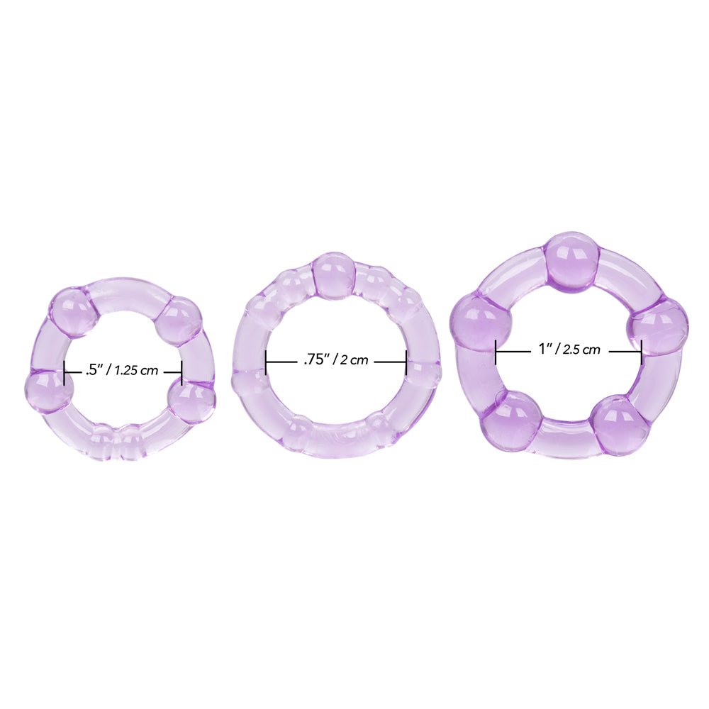 Premium Island Rings Cock Ring Set - 3 Pack for Enhanced Pleasure & Performance - Perfect for Couples & Solo Play