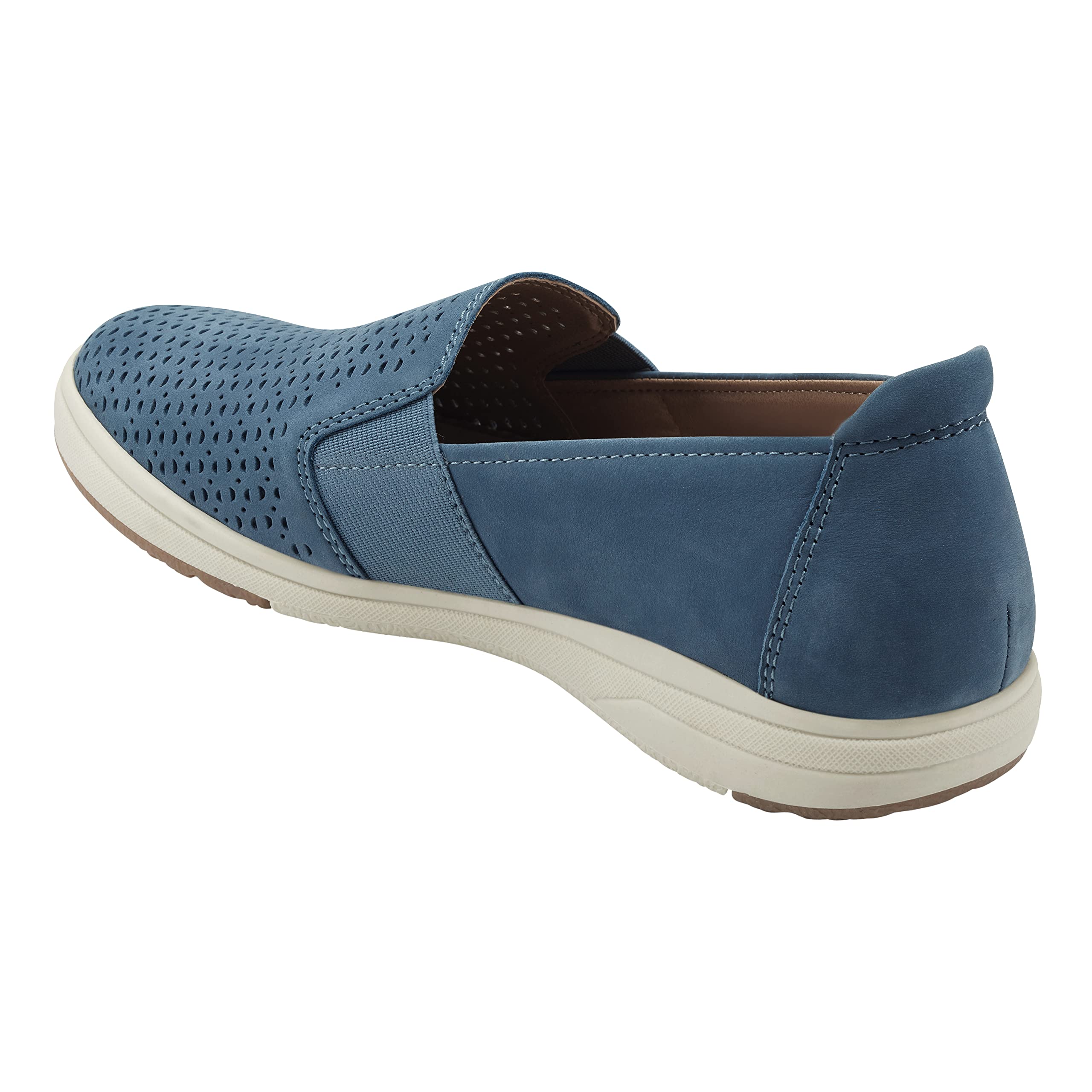 Earth Origins Women's Elin Slip-Resistant Slip-On Sneakers - Comfortable Casual Shoes for Walking, Work & Everyday Wear