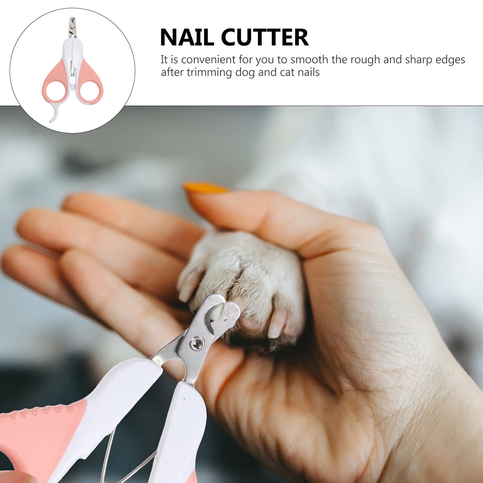 Balacoo 1pc Durable Pet Nail Scissors - Professional Dog Nail Trimmer & Cat Claw Cutter for Safe Pet Manicure, Ideal for Home Grooming and Pet Care