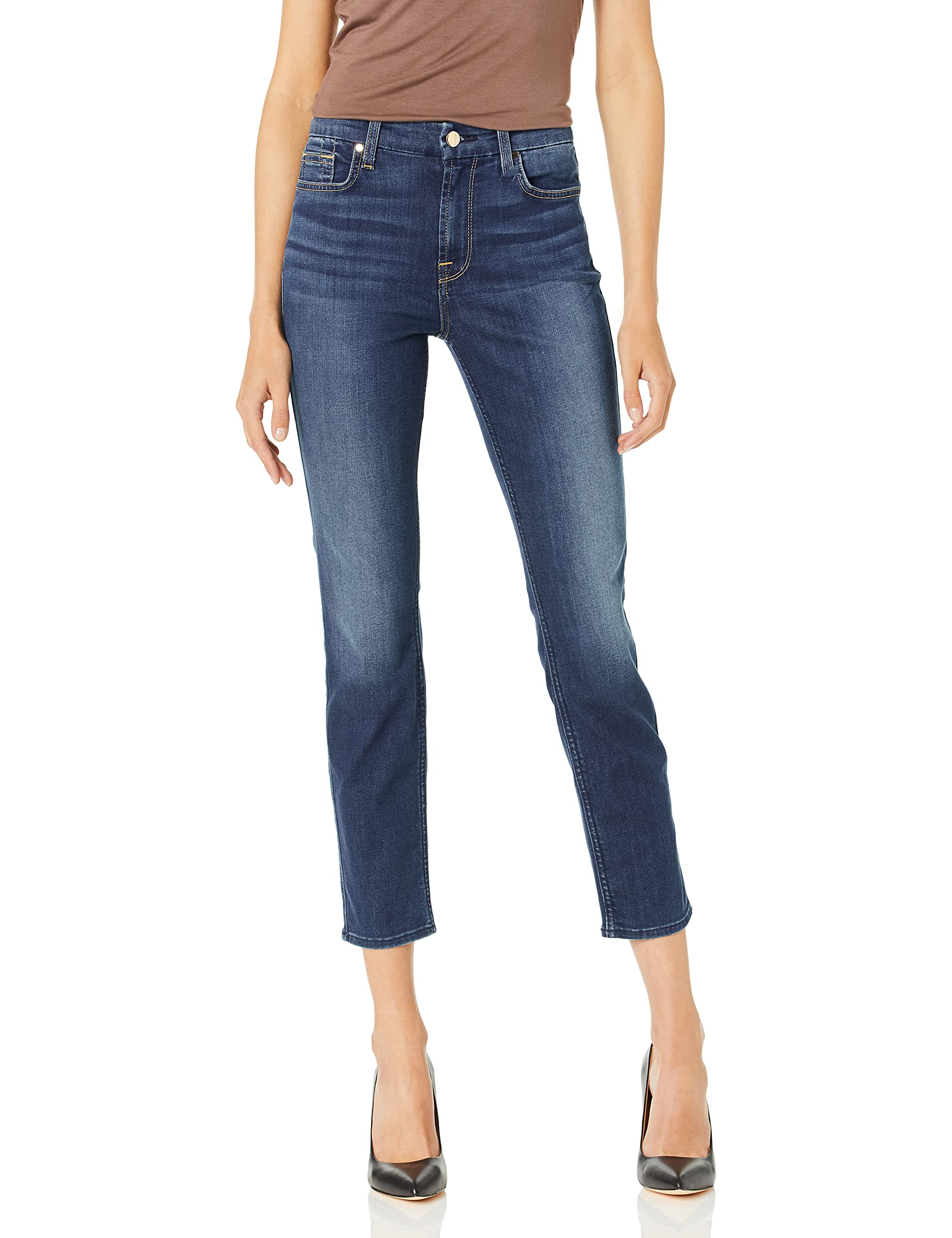 Jen7 Women's High Waist Ankle Skinny Jeans - Stretch Denim Pants for Casual Wear & Everyday Outfits | Perfect for Work, Dating & Weekend Looks