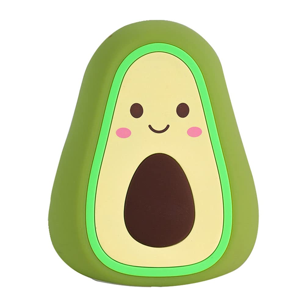 WINOMO Avocado Shaped LED Night Light - Soft Silicone Touch Sensor USB Bedside Lamp for Nursery, Bedroom, Living Room & Kitchen - Perfect for Night Feeding, Reading & Relaxation (Green)