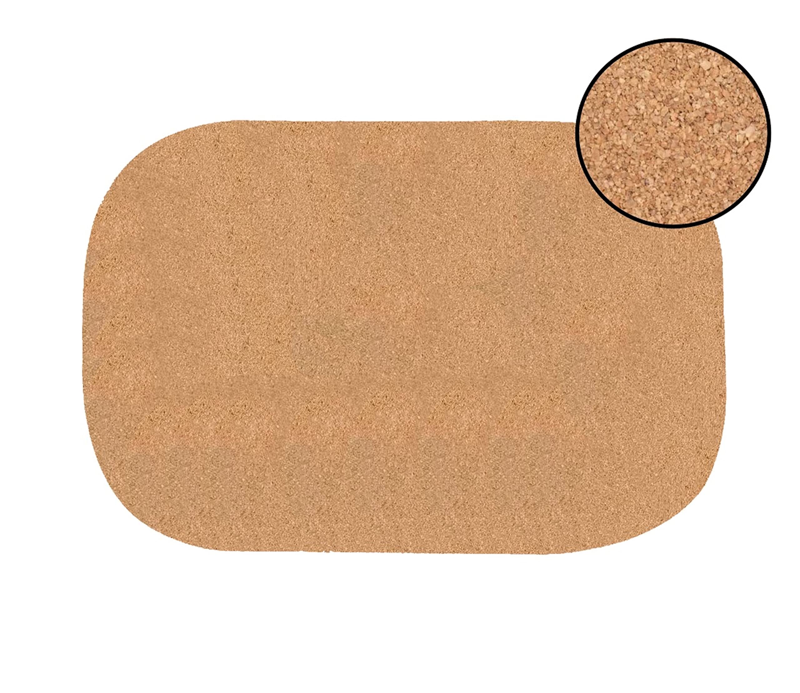 Elegant Rose Gold Marble Oval Cork Placemats Set of 8 - 12