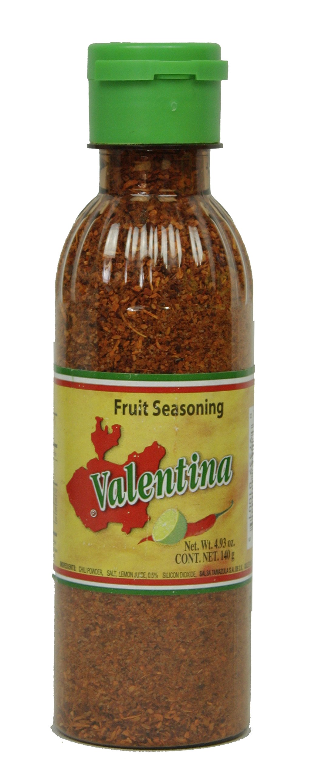 Valentina Salsa Chili Powder - All Natural Fruit Seasoning with Salt & Lime (4.93oz/140g) | Perfect for Fruits, Chips, Snacks, Tacos & Mexican Dishes | Vegan, Gluten-Free Dry Spice for Cooking & Garnishing