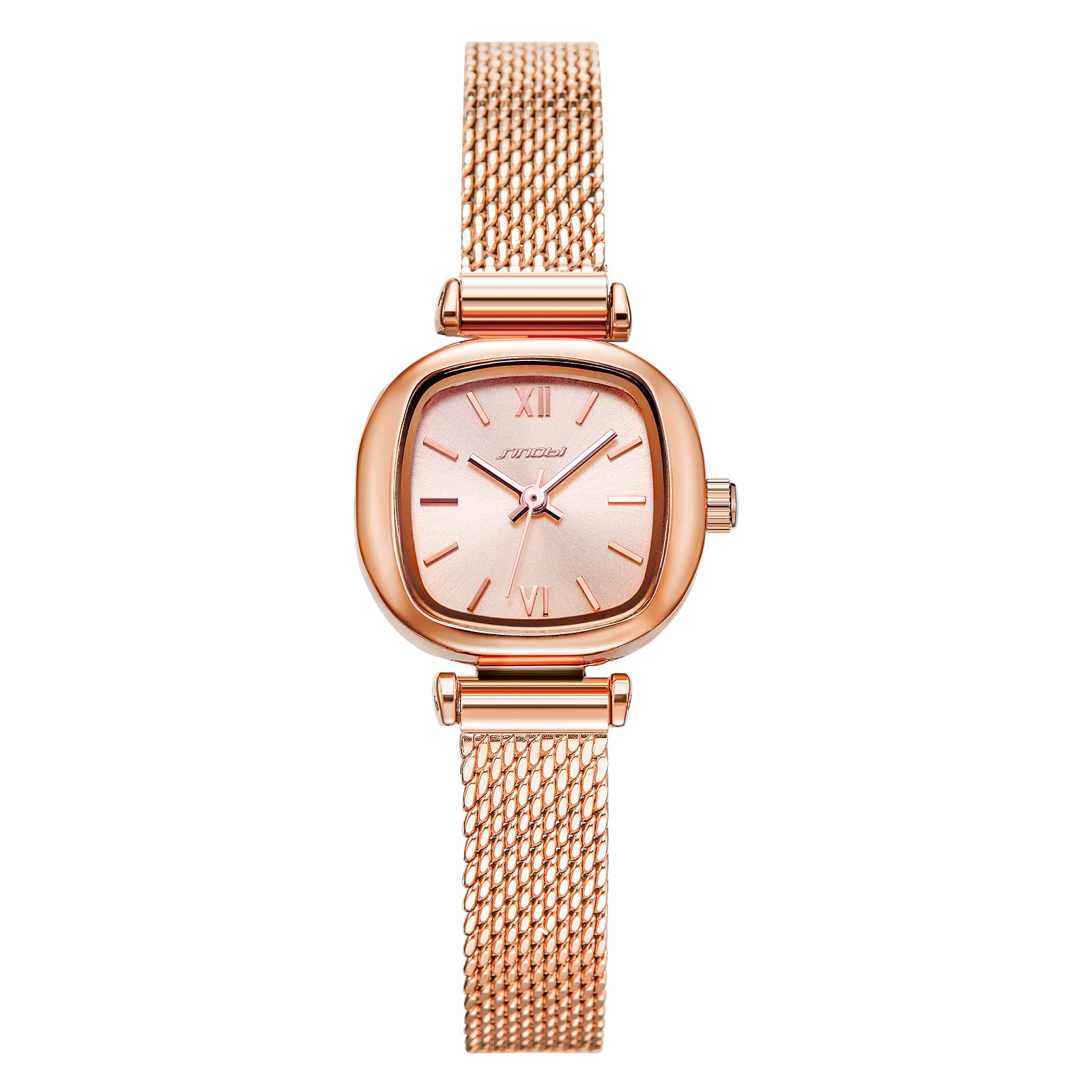 SINOBI Women's Watch - Elegant Stainless Steel Milanese Mesh Band Quartz Dress Watch for Business, Casual & Formal Occasions | Perfect Office Wear, Date Night & Special Events Accessory
