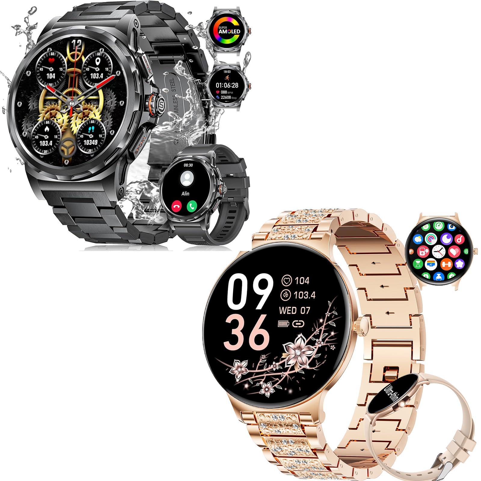 LIGE Smart Watch for Men & Women - 1.43