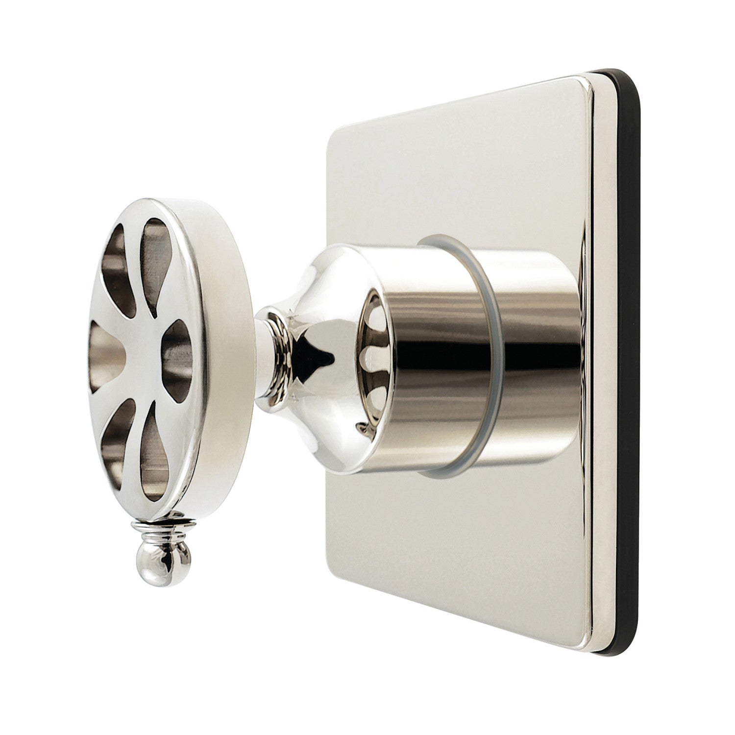 Belknap KS4046RX Single Handle 6-Way Diverter Valve with Square Trim Kit in Polished Nickel - Perfect for Shower Systems, Bathroom Fixtures & Plumbing Installations
