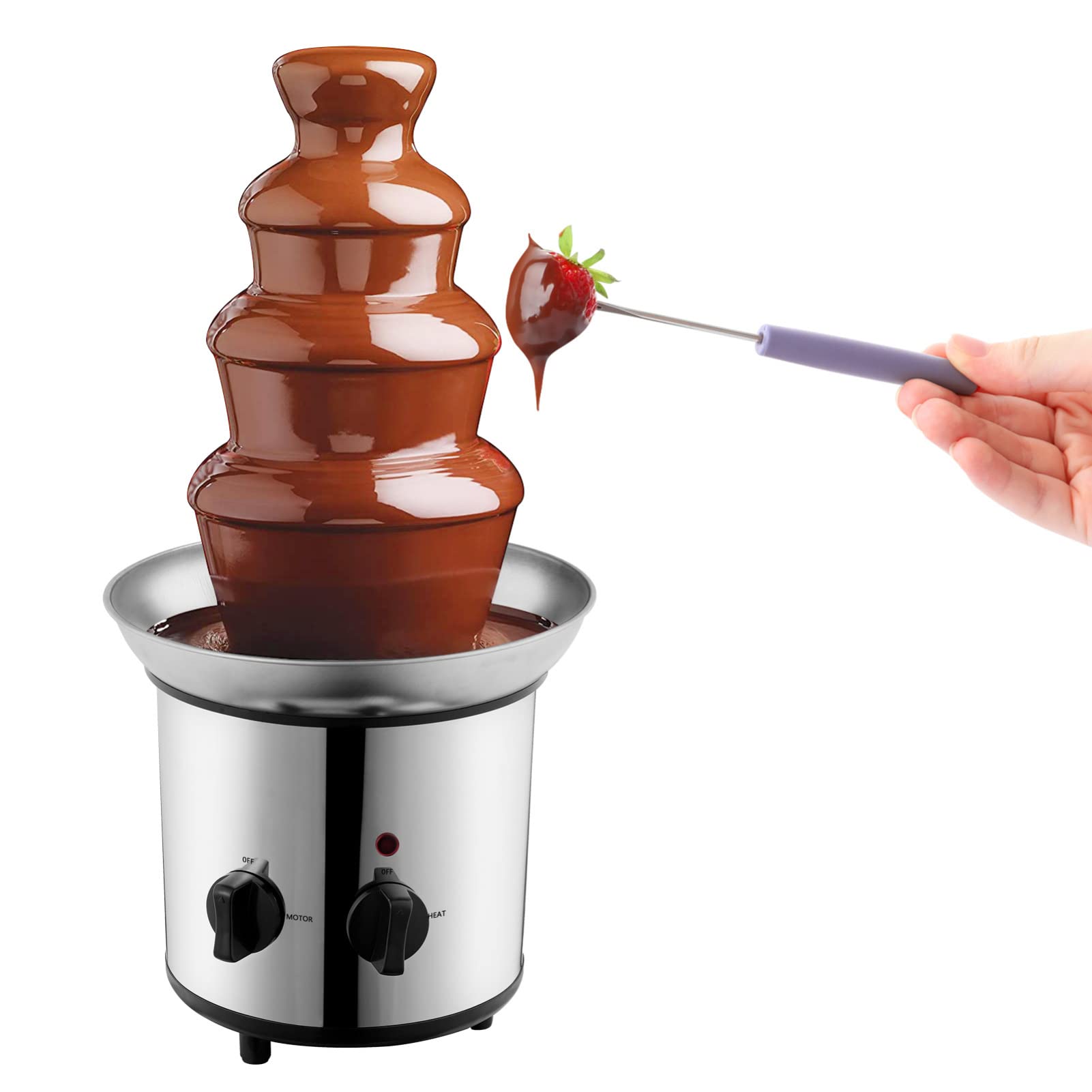 Stainless Steel Chocolate Fondue Fountain for Parties & Desserts