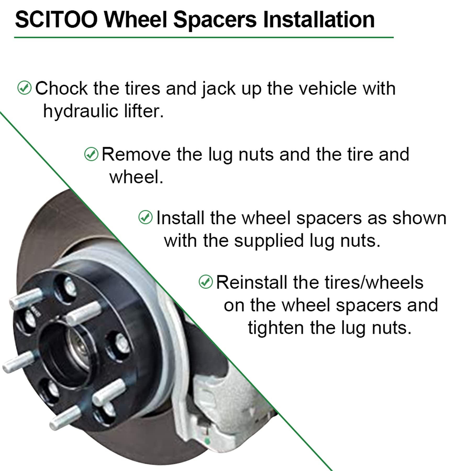 SCITOO 2Pcs 1 Inch Wheel Adapters 4x100 to 4x108 - 67.1mm Bore, 12x1.5 Studs, 4 Lug Wheel Spacers - Compatible with Ford Escort, Toyota Corolla, Celica, Echo, MR2 Spyder, Paseo - Perfect for Off-Roading, Custom Wheels & Performance Upgrades