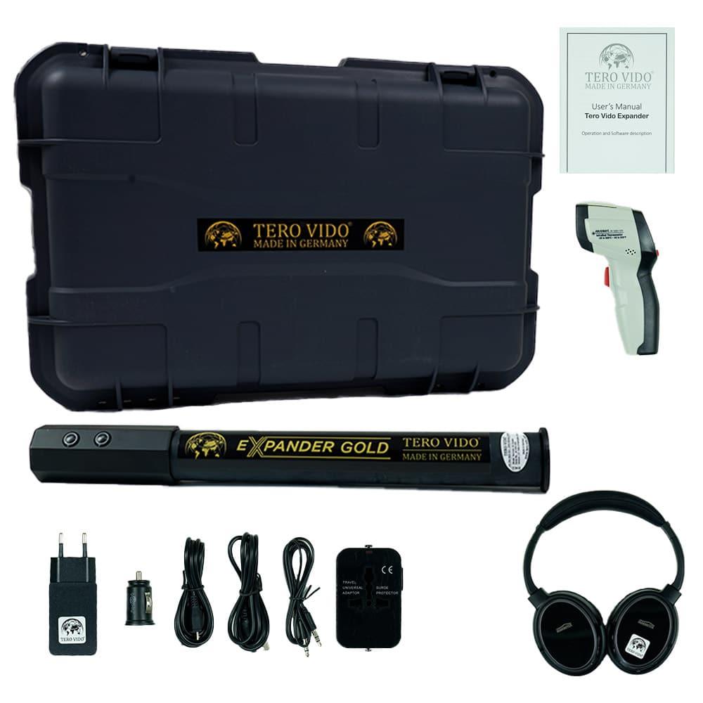 Premium Tero Vido Gold Metal Detector - High Sensitivity Waterproof Metal Detector for Treasure Hunting, Beach & Underwater Search - Ideal for Beginners & Professionals