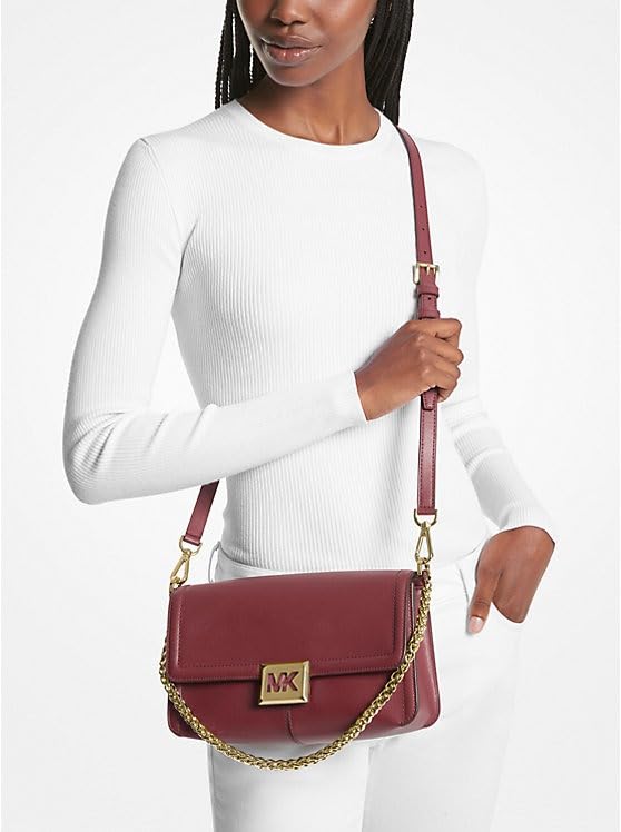 Michael Kors Sonia Medium Shoulder Bag Crossbody Purse for Women - Stylish Leather Handbag with Adjustable Strap, Perfect for Work, Travel & Everyday Use