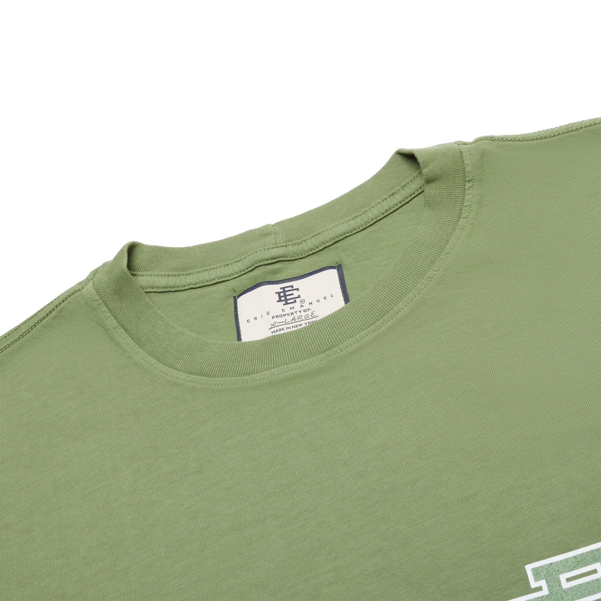 Eric Emanuel EE Basic Olive T-Shirt for Men - Comfortable Cotton Casual Tee - Perfect for Streetwear, Gym, and Everyday Wear