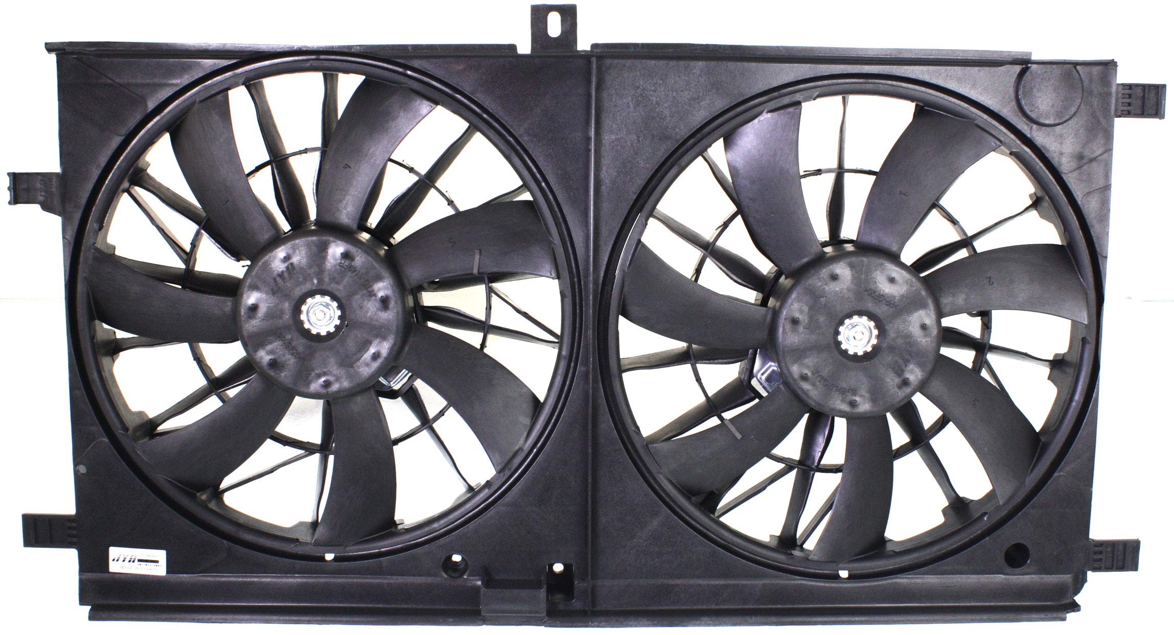 Evan-Fischer Radiator Fan Assembly Replacement for 2007-2013 Jeep Compass - Dual Fan Cooling System - Perfect for Off-Roading & Hot Weather Driving