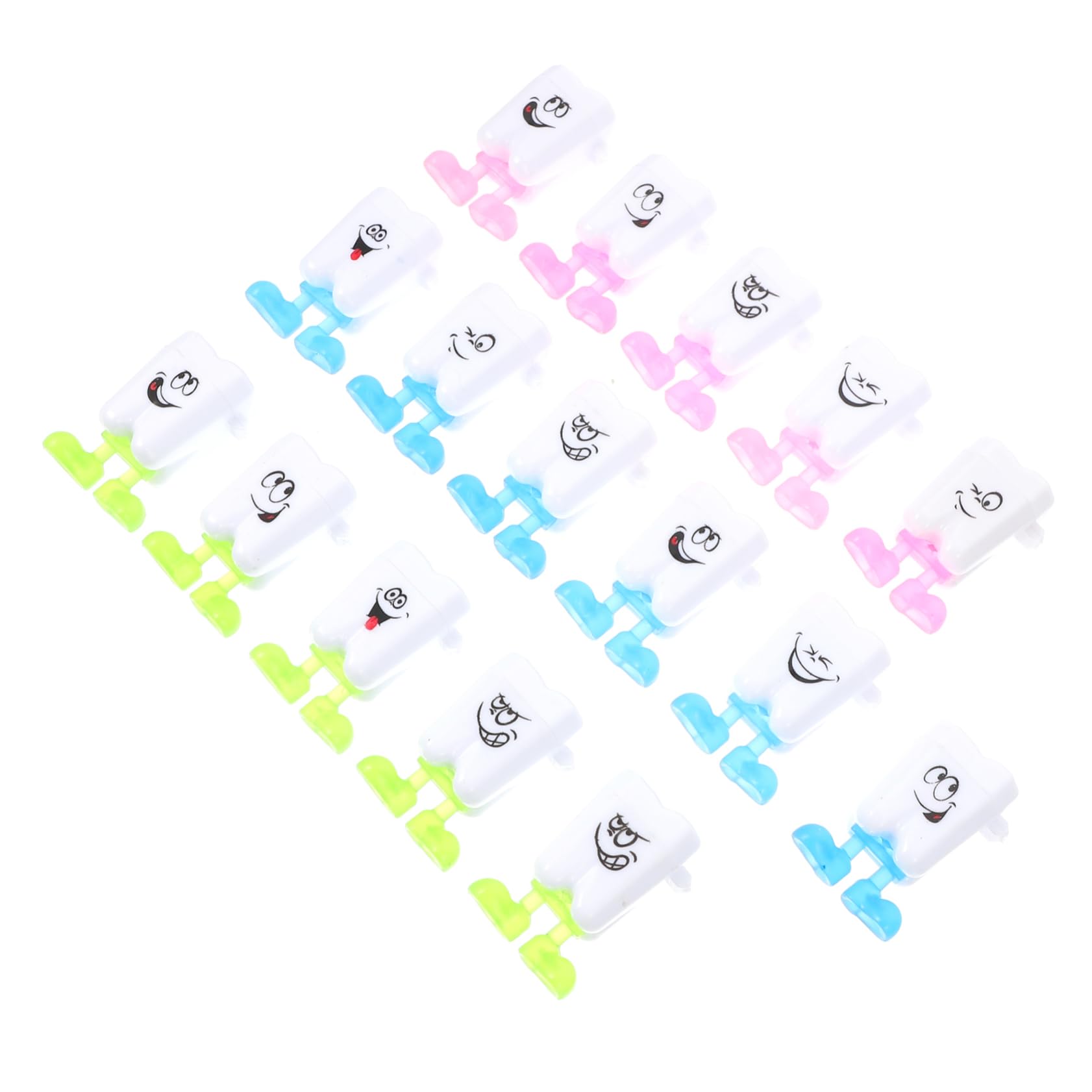 RORPOIR 200 Pcs Plastic Tooth Storage Box - White Dental Organizer Case for Dentures, Braces & Retainers | Perfect for Travel, Home & Dental Office Use