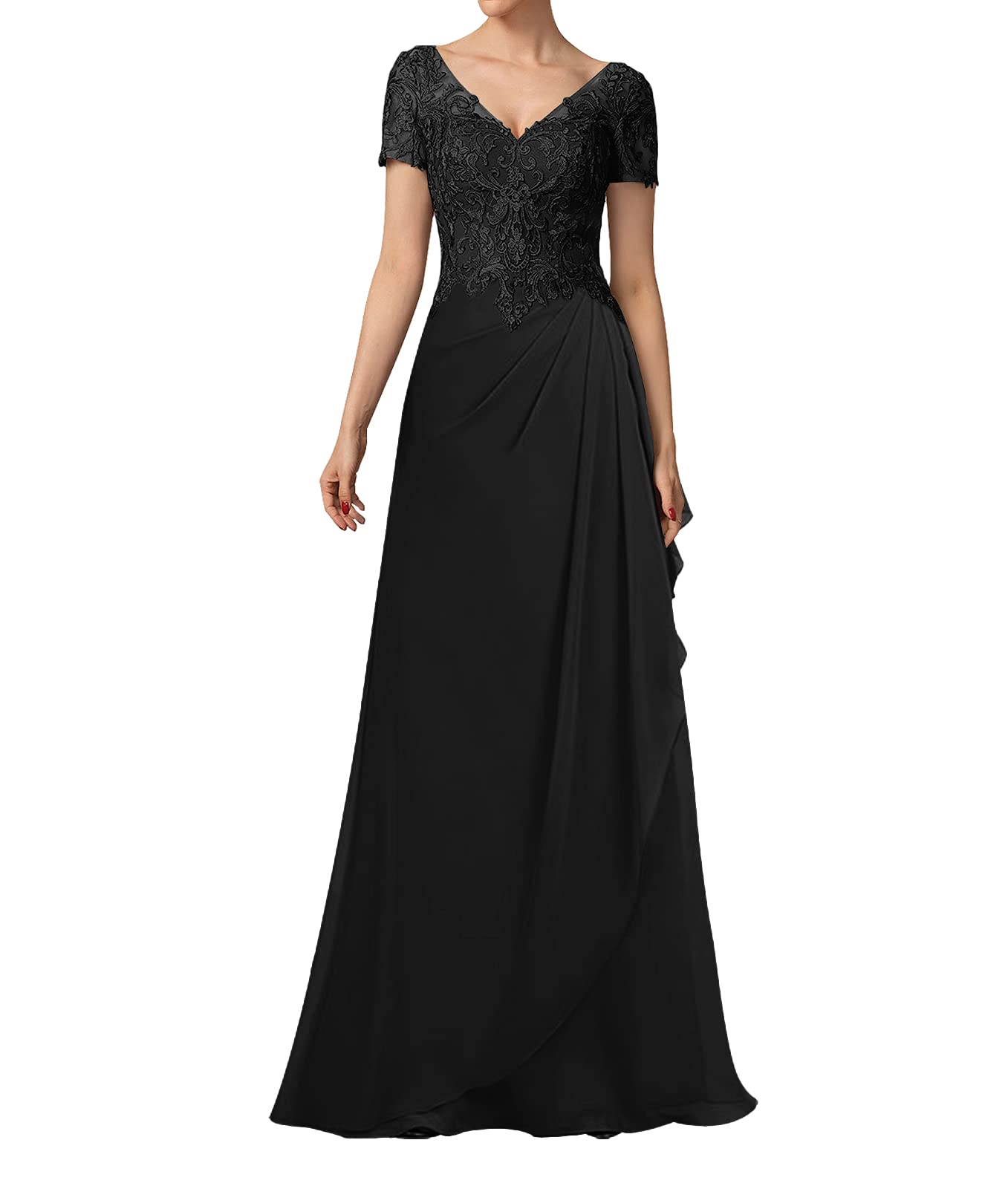Elegant Lace Mother of The Bride Dresses - Chiffon Formal Evening Gowns for Wedding Guest - Perfect for Church Ceremonies, Receptions & Special Occasions