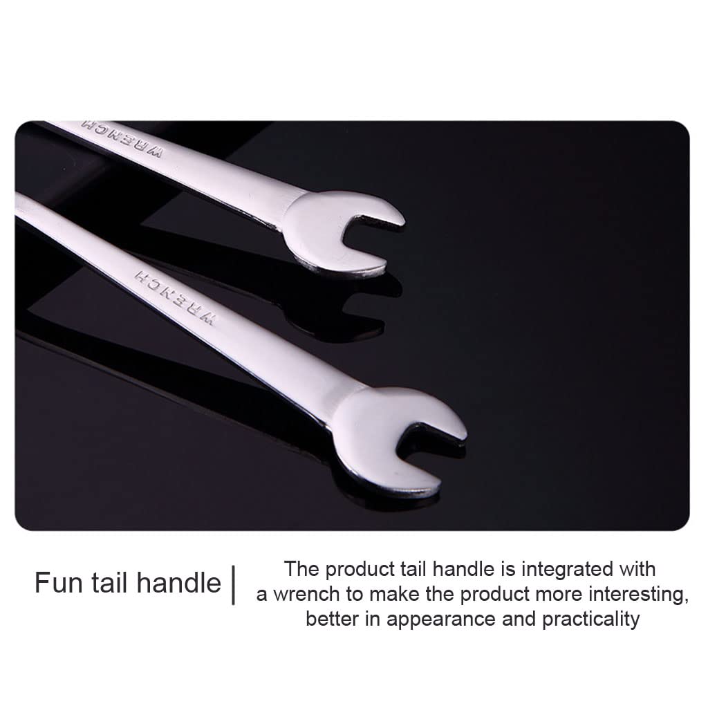 SOFEA Stainless Steel Wrench-Shaped Fork and Spoon Set - Durable Dinnerware for Camping, Picnics & Outdoor Dining - Unique Tableware Gift Idea