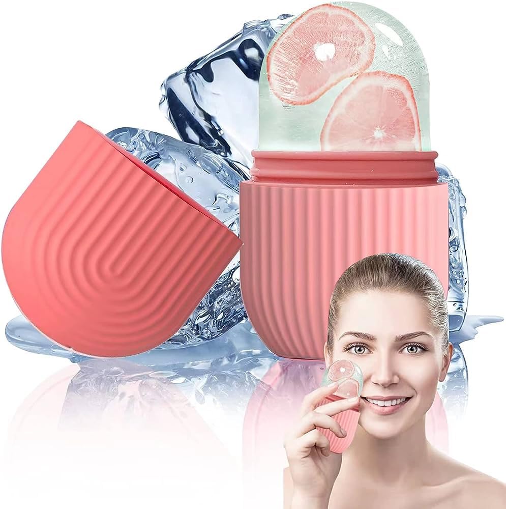 Cooling Face Ice Roller for Women - Skin Tightening & Puffiness Relief | Perfect for Morning Routine & Post-Workout Recovery