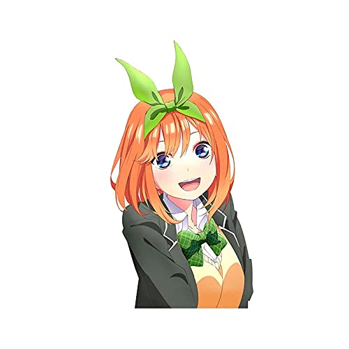 BLKUOPAR 5.1'' Yotsuba Nakano 5 Toubun no Hanayome Vinyl Car Sticker, Waterproof Decal for Car Wrap, Surfboard, Windows, Laptops, and Personal Accessories