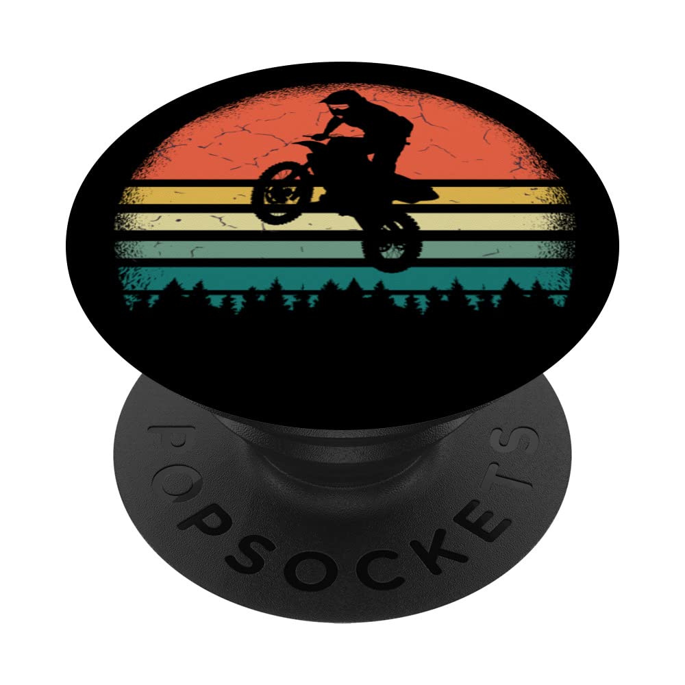 Vintage MX Motocross Dirt Bike Swappable PopGrip PopSockets - Perfect for Motorcycle Enthusiasts & Off-Road Biking Fans
